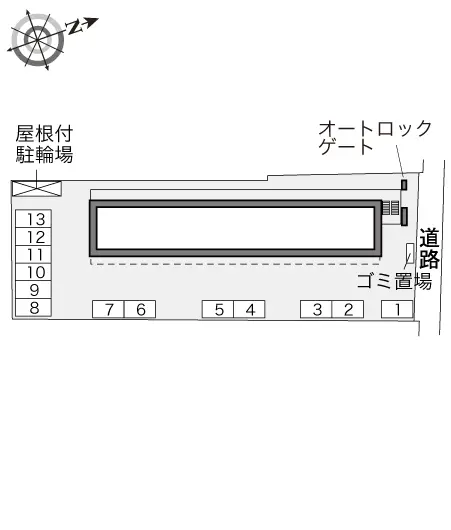 ★手数料０円★名古屋市昭和区山脇町１丁目　月極駐車場（LP）